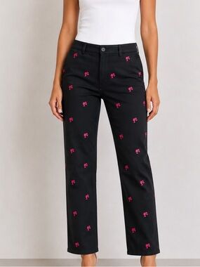 Farley Chatto Mid Rise Barbie Straight Leg Trousers 32